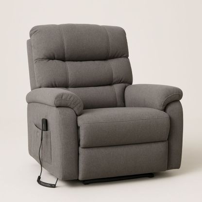 Grå Stof Lænestol med Elektrisk Funktion 98x85x90cm-decovivapt
