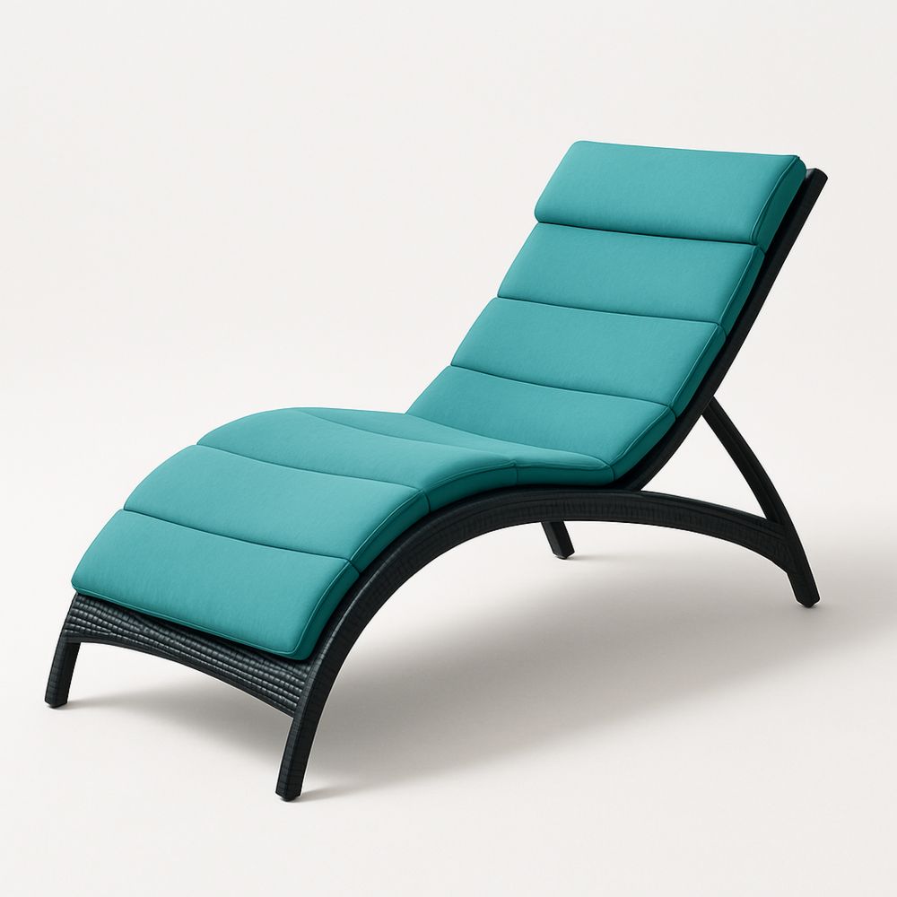 Solstol i aluminium med polyesterpuder 195cm Turkis-decovivapt