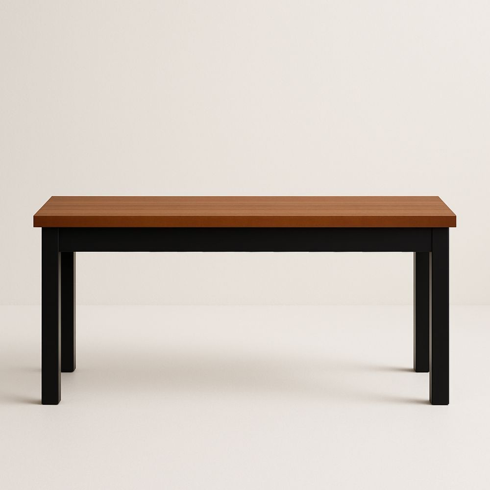 Rektangulært spisebord i træ og metal 150x70 cm-decovivapt