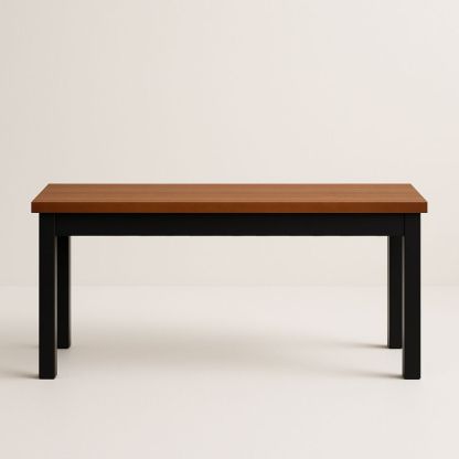 Rektangulært spisebord i træ og metal 150x70 cm-decovivapt