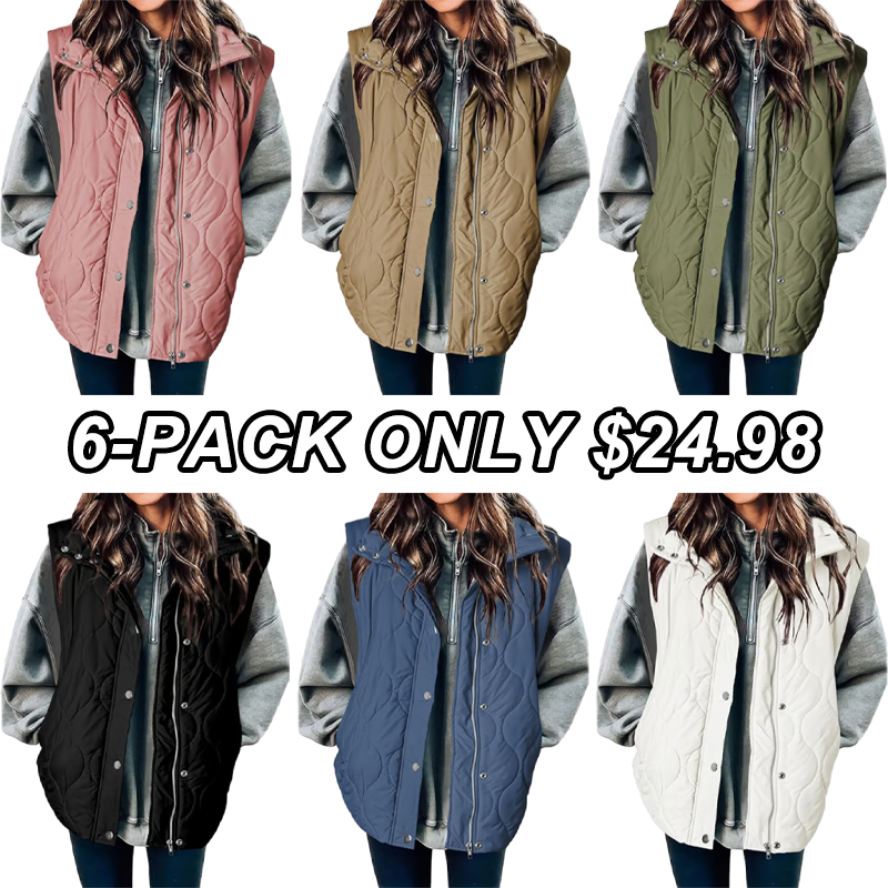🎄 New Arrivals🔥-Fashionable Lightweight Puffer Vest for Women Oversi