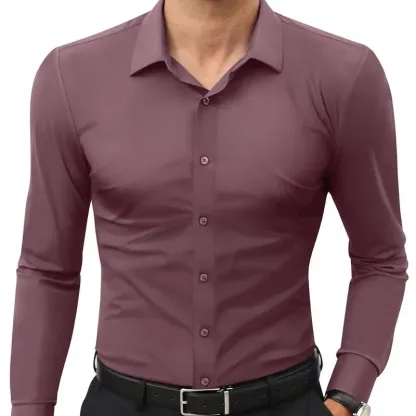 Flash Sale Alert 🚨 Men's Super Stretchy Dress Shirt Quick-Drying Breathable Anti-Wrinkle