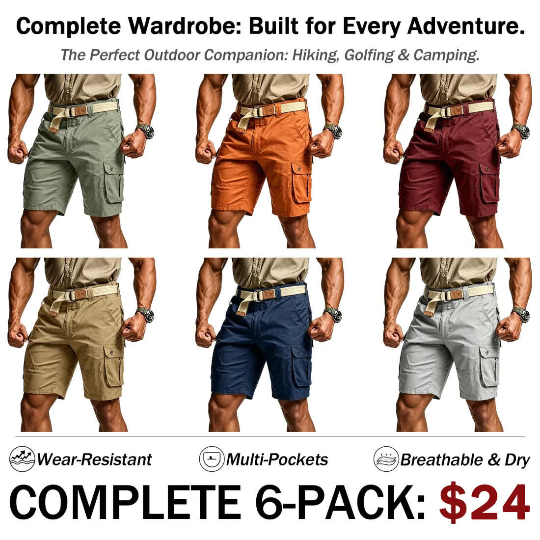 🪚Men's Tactical Cargo Shorts with Multifunctional Pockets