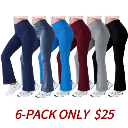 Women's high-waisted flared jeans