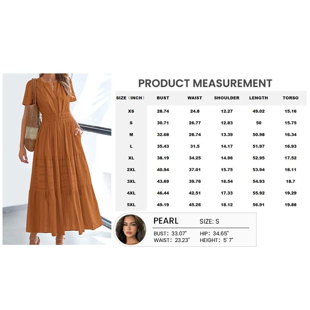 Women's Casual Midi Maxi Dresses Lightweight