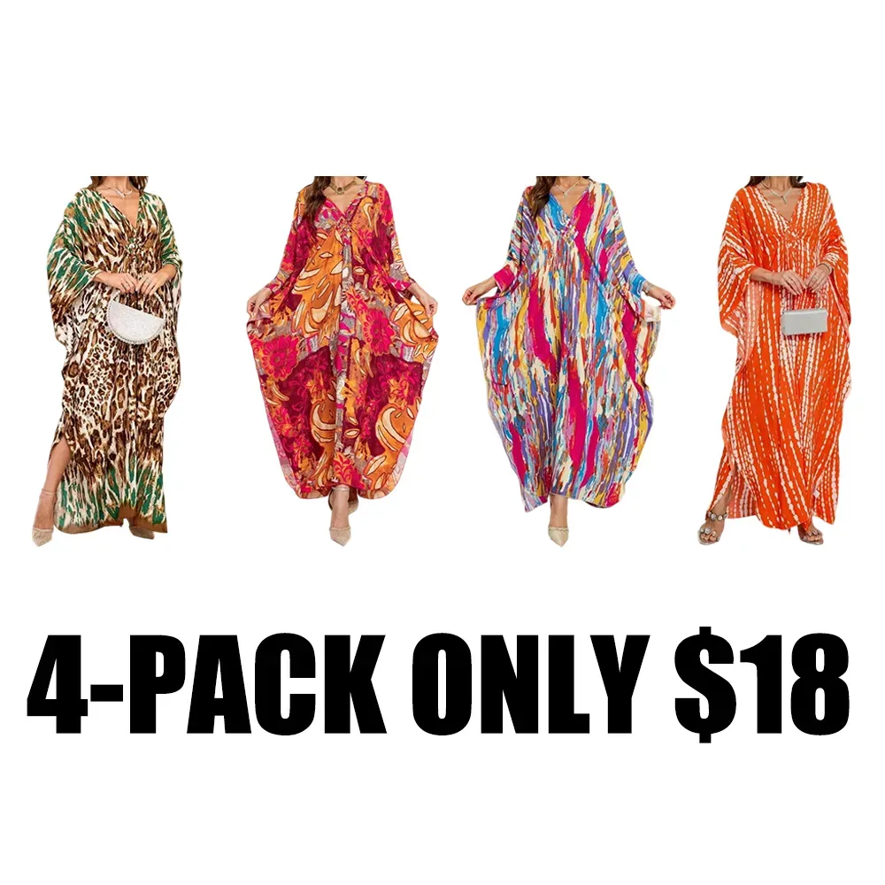 🔥Last Day 89% OFF🔥Women’s Casual Boho Maxi Kaftan Dress