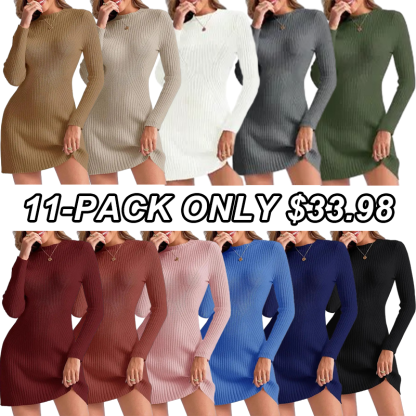 Women's New fashionable knitted dress