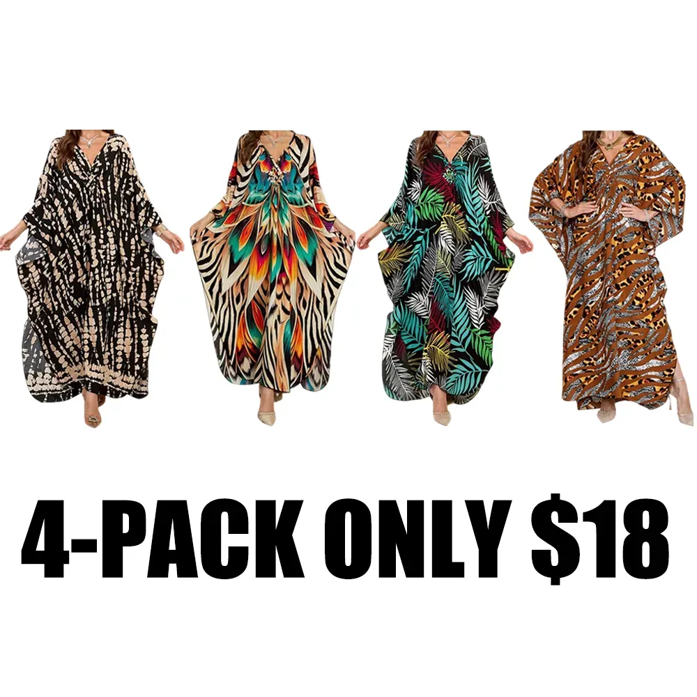 🔥Last Day 89% OFF🔥Women’s Casual Boho Maxi Kaftan Dress