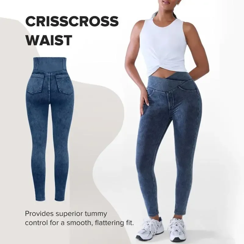 Women's high-waisted flared jeans