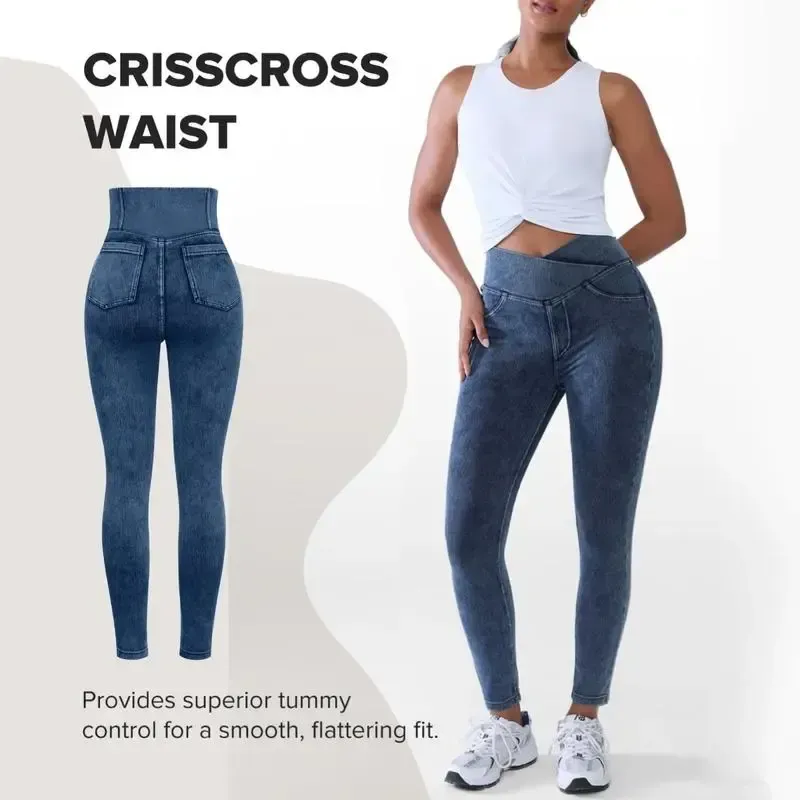 Women's high-waisted flared jeans