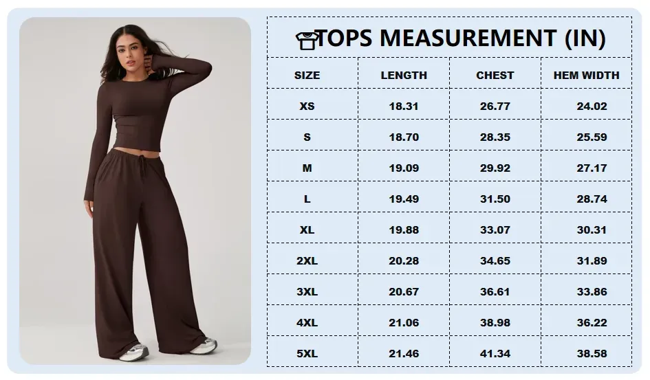 Women's long-sleeved top and wide-leg pants suit
