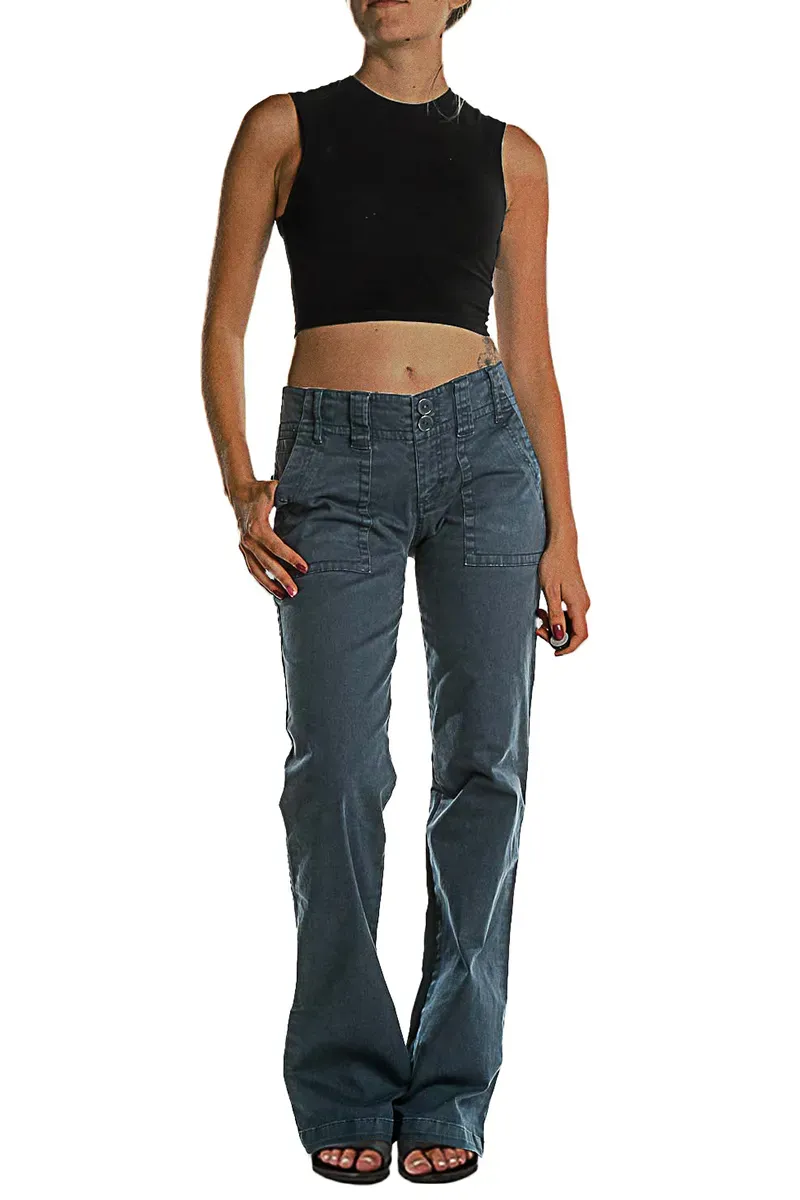 ⚡6-PACK for $24.99⚡- Double Button Mid Waist Straight Leg Pants