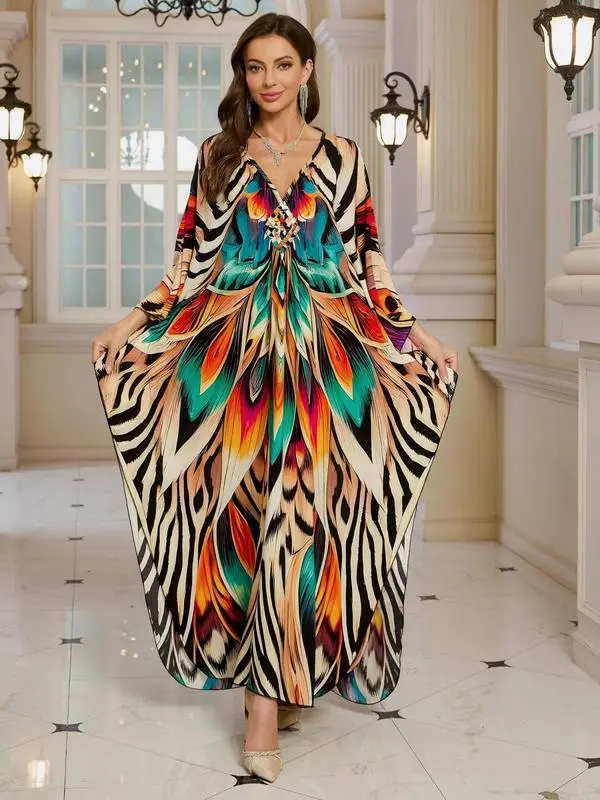 🔥Last Day 89% OFF🔥Women’s Casual Boho Maxi Kaftan Dress