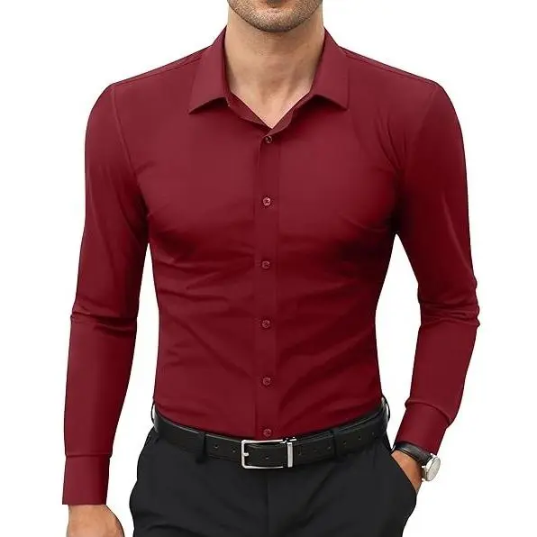 Flash Sale Alert 🚨 Men's Super Stretchy Dress Shirt Quick-Drying Breathable Anti-Wrinkle