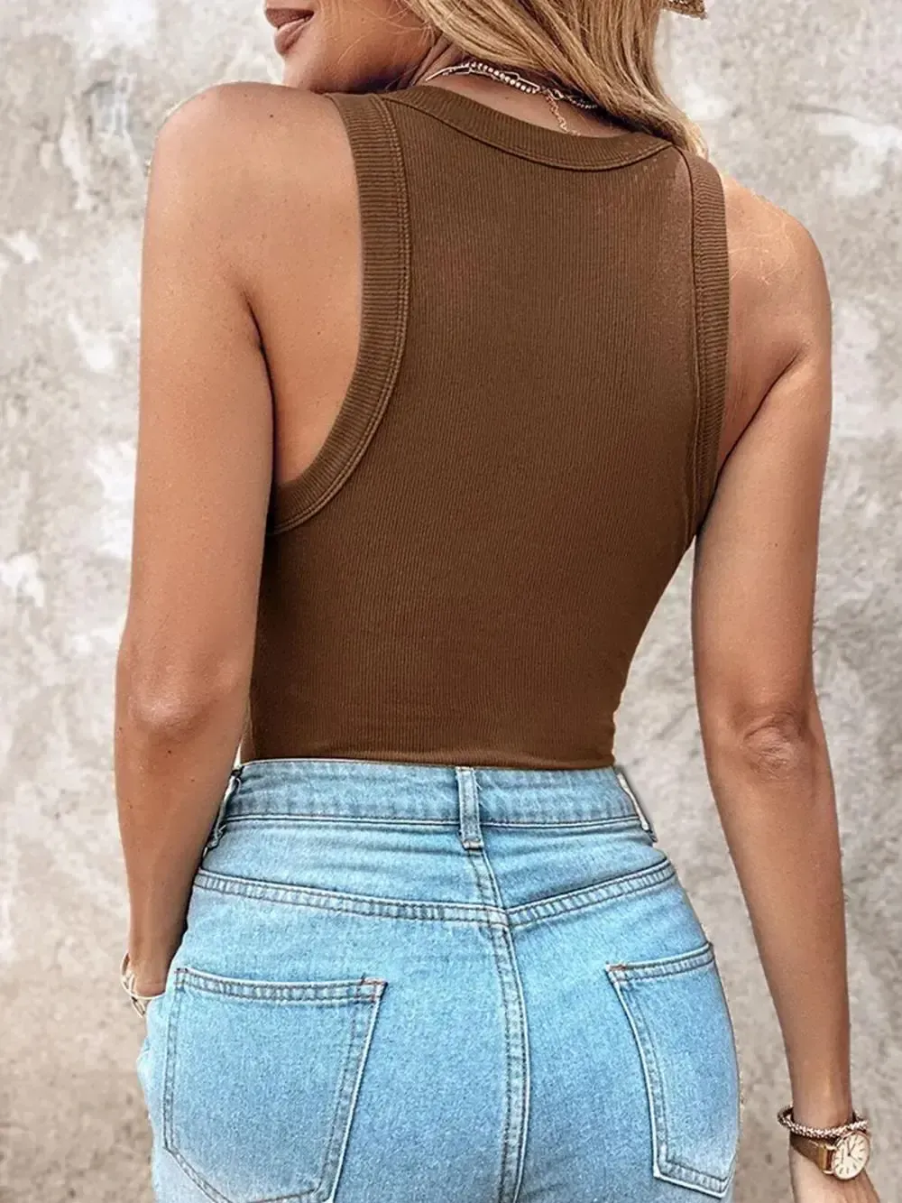 💥Women’s Basic Ribbed Padded Tank Top