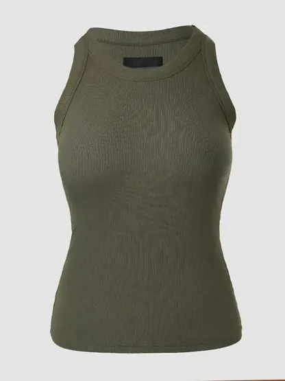 💥Women’s Basic Ribbed Padded Tank Top
