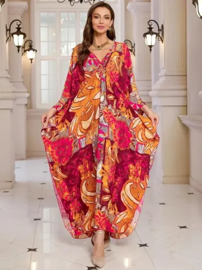🔥Last Day 89% OFF🔥Women’s Casual Boho Maxi Kaftan Dress