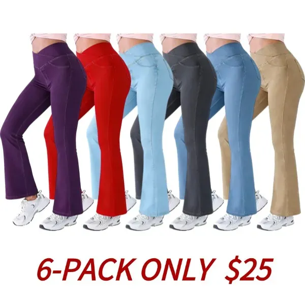 Women's high-waisted flared jeans