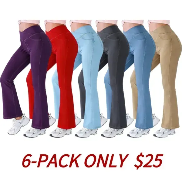 Women's high-waisted flared jeans