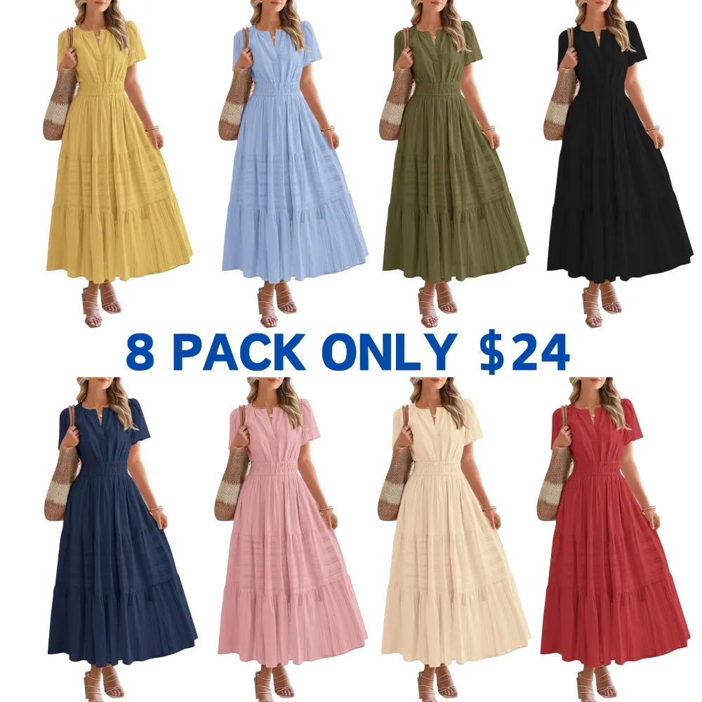 Women's Casual Midi Maxi Dresses Lightweight