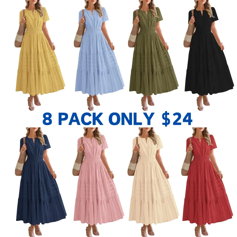 Women's Casual Midi Maxi Dresses Lightweight