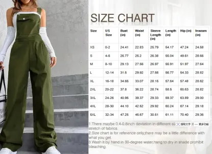 Women's solid color jumpsuit with pockets
