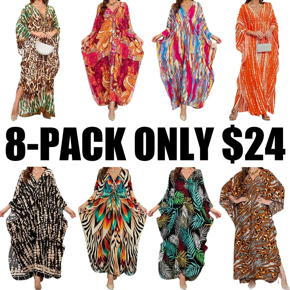 🔥Last Day 89% OFF🔥Women’s Casual Boho Maxi Kaftan Dress