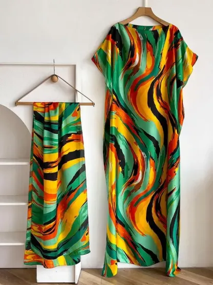 Women's Elegant Casual Scarf & Cape Shawl Set