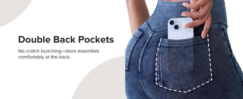 BRXL High Waisted Bootcut Flare Denim Jeans for Women - Crossover Waist & Illusion Pocket Design with Functional Back Pockets & Comfort Stretch Fabric#TikTokMadeMeBuyIt #FallStyle #Streetwear #outdoorfun#Christ mas costume for women-1
