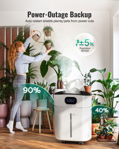 Humidifier Large Room Warm and Cool Mist, 3.2Gal/12L Humidifiers for Home 800 sq ft, Air Humidifiers for Bedroom with Diffuser & Flame Light, Whole House Humidifiers for Nursery Baby Plants, White