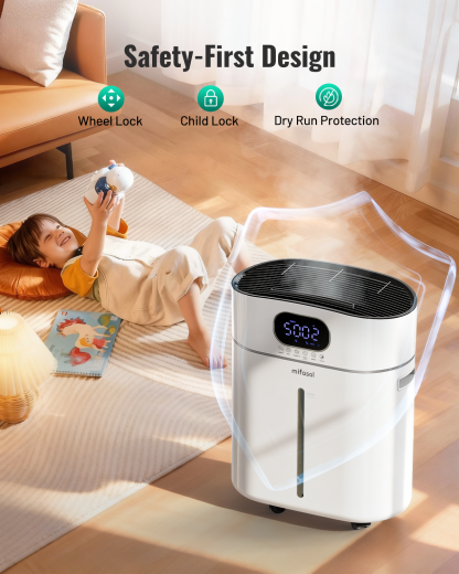 Humidifier Large Room Warm and Cool Mist, 3.2Gal/12L Humidifiers for Home 800 sq ft, Air Humidifiers for Bedroom with Diffuser & Flame Light, Whole House Humidifiers for Nursery Baby Plants, White