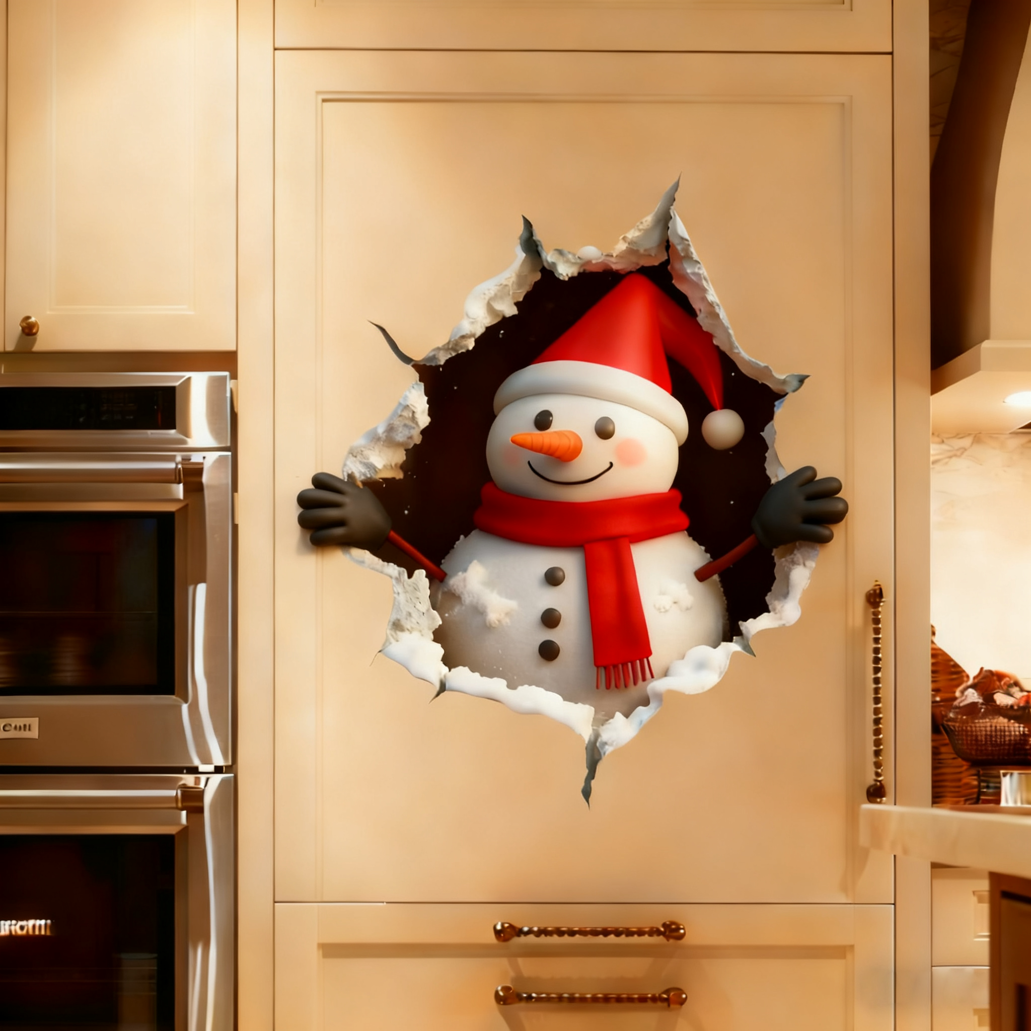 🎅Креативни стикери за стена с тема Дядо Коледа