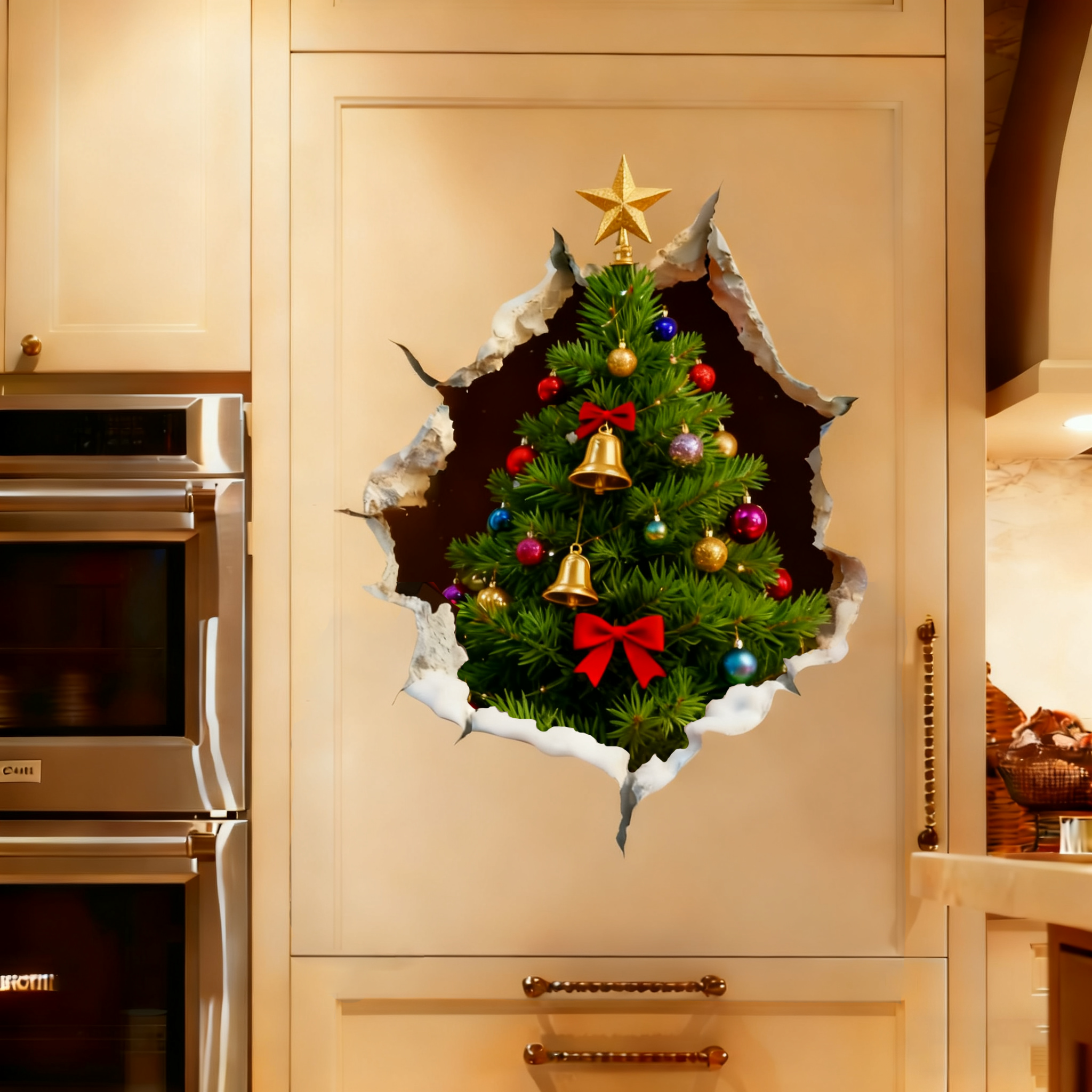 🎅Креативни стикери за стена с тема Дядо Коледа