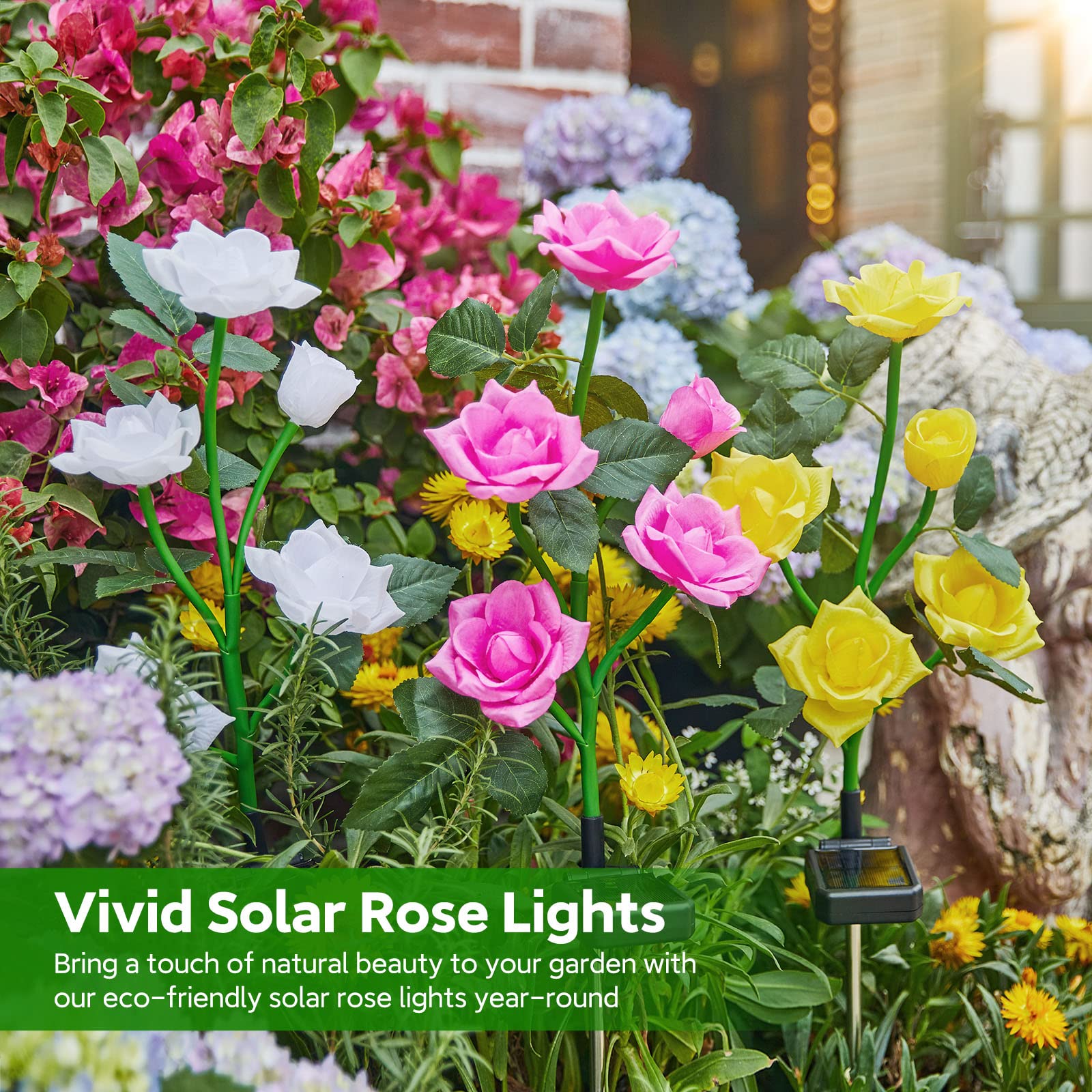 🔥Hot Sale-49% OFF🔥Outdoor Solar Rose Light 🌷