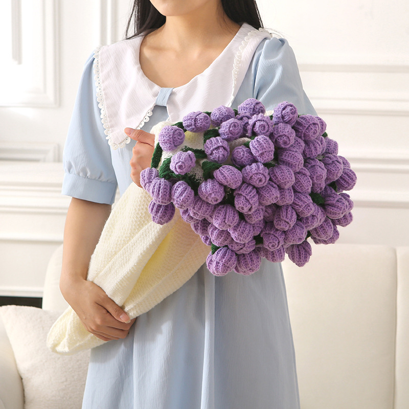 🌹Ръчно плетено одеяло с букет от рози и цветя🎁