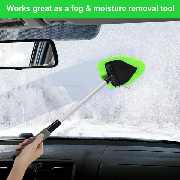 Microfiber Windshield Cleaner with Extendable Handle