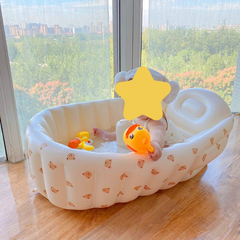 Faltbare und aufblasbare Babybadewanne