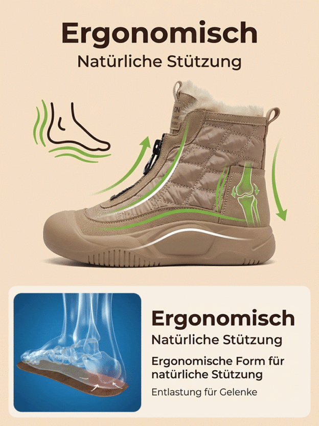 Handmade soft leather casual high-top shoes for women