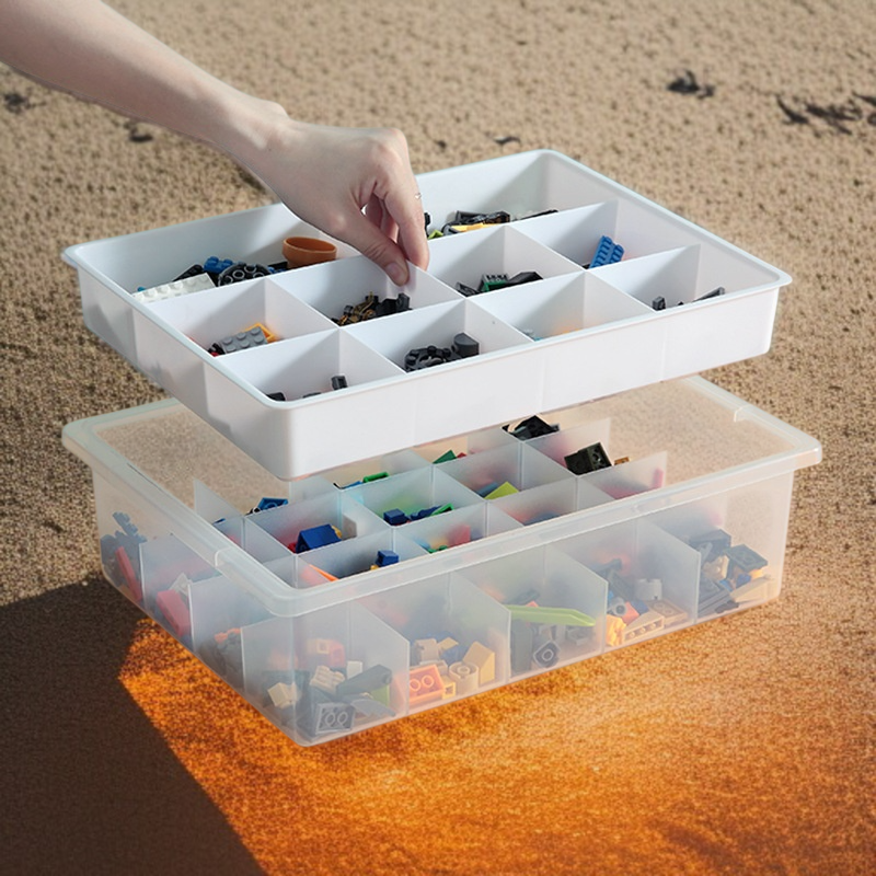 Desktop-Aufbewahrungsbox für kleine Lego Partikel