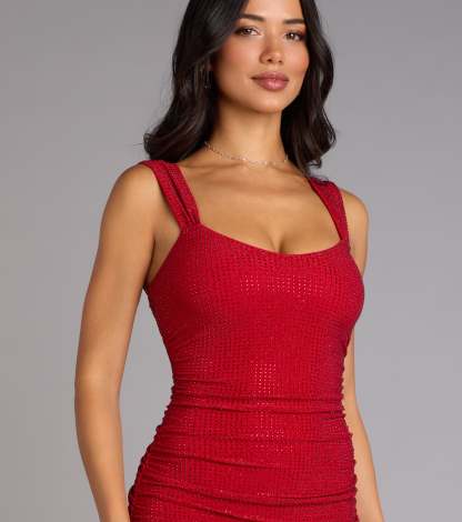 Feel polished and confident in the Kaylie Rhinestone Mermaid Formal Dress, a prom dress designed with luxe fabric and modern detail that shows off your vibe.