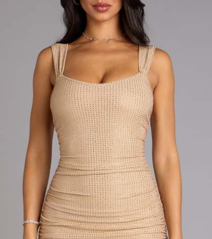 Feel polished and confident in the Kaylie Rhinestone Mermaid Formal Dress, a prom dress designed with luxe fabric and modern detail that shows off your vibe.