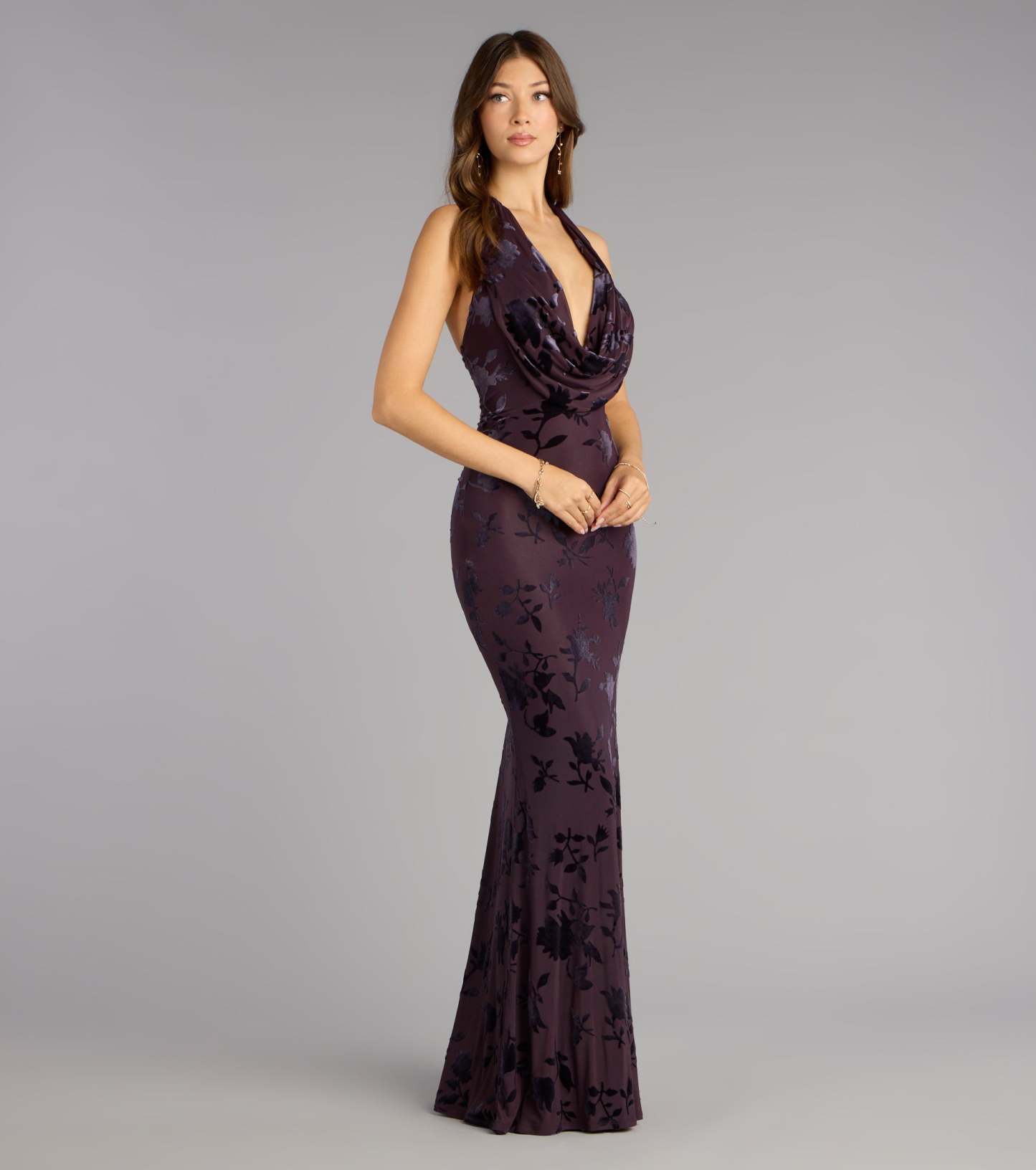 Choose the Morgan Plunge Cowl Neck Mermaid Formal Dress, a prom dress for a flirty shape and glam finish that feels exciting, confident, and so you.