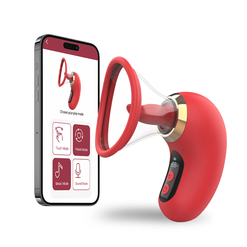 Nipples Clitoris Licker Tongue Vibrator Removable Cup Vagina Sucking Massager-IntimiLife