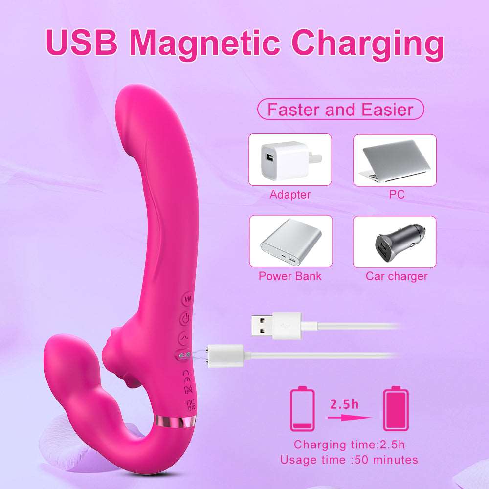 Product packaging and included accessories for the whisper quiet vibrator