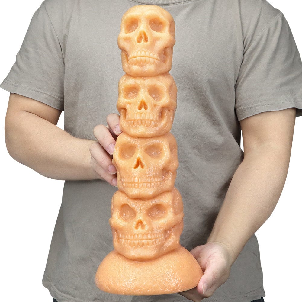 14.37‘’ Skull Giant Butt Plug Huge Dildo-IntimiLife