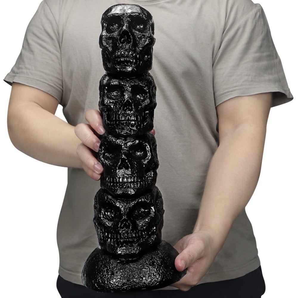 14.37‘’ Skull Giant Butt Plug Huge Dildo-IntimiLife