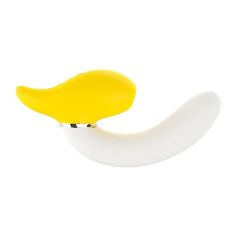 Vibrator displaying multiple control buttons and charging port for easy operation