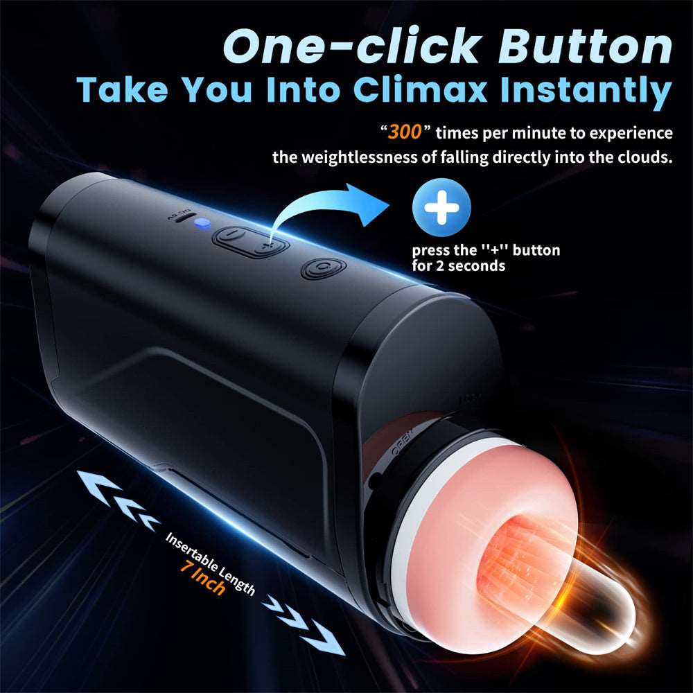 intimilife - Big Cup Automatic Telescopic Penis Stimulation Pocket Pussy Stroker Masturbation Cup-IntimiLife