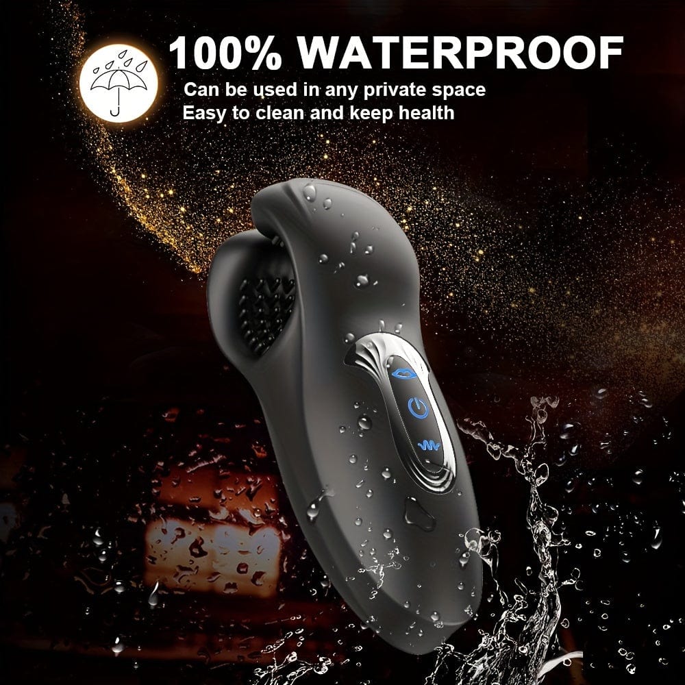 Multiple vibration and bite mode settings displayed on device interface