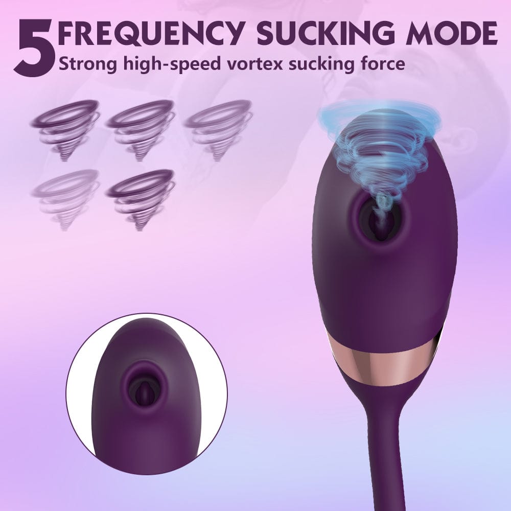 10 Frequency Sucking Telescopic Vibrator-IntimiLife